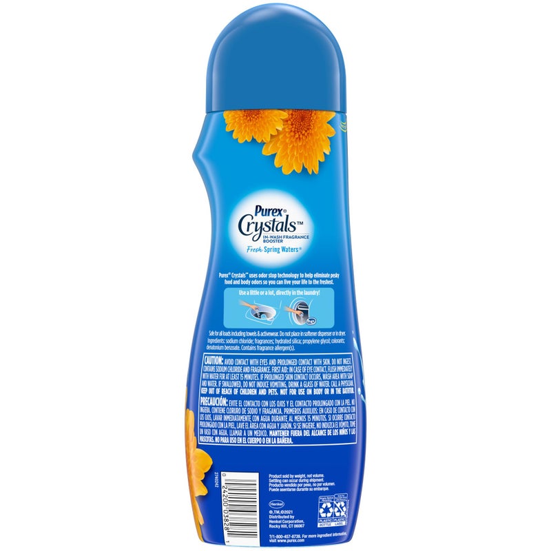 Purex Crystals In-Wash Fragrance and Scent Booster, Fresh Spring Waters, 21 Ounce (Pack of 4) - Image 2